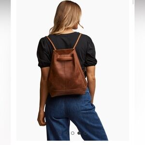 Able Whiskey Leather Backpack